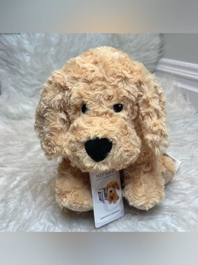 NWT Warmies Heatable Lavender Scent Golden Dog Weighted Plush Microwavable
